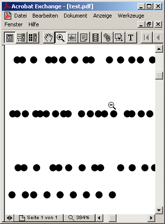 (Zeichenmüll (Garbage) in PDF)